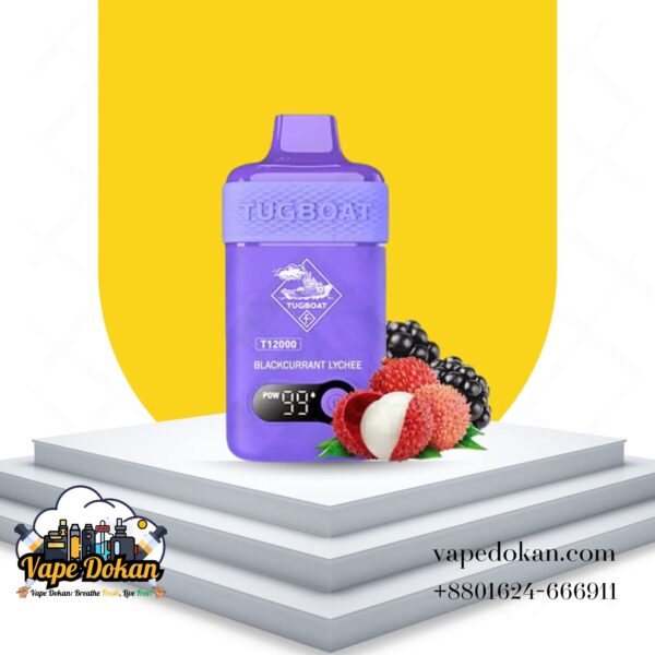 Tugboat T12000 Blackcurrant Lychee
